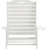image:imageFlash Furniture Monterey Adjustable Adirondack Lounger with Cup Holder AllWeather IndoorOutdoor HDPE Lounge Chair GrayWhite