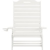 image:imageFlash Furniture Monterey Adjustable Adirondack Lounger with Cup Holder AllWeather IndoorOutdoor HDPE Lounge Chair GrayWhite