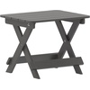 image:imageFlash Furniture Monterey Commercial 3Piece IndoorOutdoor Adirondack Set 2 Adjustable HDPE Loungers with Cup Holders Folding Side Table AllWeather Use GrayGrey