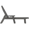 image:imageFlash Furniture Monterey Commercial 3Piece IndoorOutdoor Adirondack Set 2 Adjustable HDPE Loungers with Cup Holders Folding Side Table AllWeather Use GrayGrey