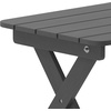 image:imageFlash Furniture Monterey Commercial 3Piece IndoorOutdoor Adirondack Set 2 Adjustable HDPE Loungers with Cup Holders Folding Side Table AllWeather Use GrayGrey