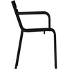 image:imageFlash Furniture Nash Commercial Grade Steel Stack Chair IndoorOutdoor Arm Chair with 2 Slat Back Set of 4 SilverBlack