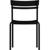 image:imageFlash Furniture Nash Commercial Grade Steel Stack Chair IndoorOutdoor Armless Chair with 2 Slat Back BlackBlack