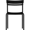 image:imageFlash Furniture Nash Commercial Grade Steel Stack Chair IndoorOutdoor Armless Chair with 2 Slat Back BlackBlack