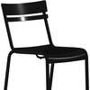 image:imageFlash Furniture Nash Commercial Grade Steel Stack Chair IndoorOutdoor Armless Chair with 2 Slat Back BlackBlack