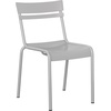 image:imageFlash Furniture Nash Commercial Grade Steel Stack Chair IndoorOutdoor Armless Chair with 2 Slat Back BlackSilver