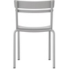 image:imageFlash Furniture Nash Commercial Grade Steel Stack Chair IndoorOutdoor Armless Chair with 2 Slat Back BlackSilver
