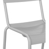 image:imageFlash Furniture Nash Commercial Grade Steel Stack Chair IndoorOutdoor Armless Chair with 2 Slat Back BlackSilver