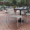image:imageFlash Furniture Nash Commercial Grade Steel Stack Chair IndoorOutdoor Armless Chair with 2 Slat Back BlackSilver