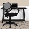 image:imageFlash Furniture Neri Low Back Black Mesh Swivel Task Office Chair with Curved Square Back and ArmsBlack