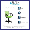 image:imageFlash Furniture Neri Low Back Black Mesh Swivel Task Office Chair with Curved Square Back and ArmsGreen