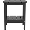 image:imageFlash Furniture Newport 2Tier Adirondack Side Table  Recycled HDPE AllWeather Materials  IndoorOutdoor  WhiteBlack