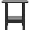 image:imageFlash Furniture Newport 2Tier Adirondack Side Table  Recycled HDPE AllWeather Materials  IndoorOutdoor  WhiteBlack