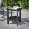 image:imageFlash Furniture Newport 2Tier Adirondack Side Table  Recycled HDPE AllWeather Materials  IndoorOutdoor  WhiteBlack