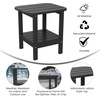 image:imageFlash Furniture Newport 2Tier Adirondack Side Table  Recycled HDPE AllWeather Materials  IndoorOutdoor  WhiteBlack