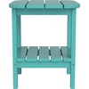 image:imageFlash Furniture Newport 2Tier Adirondack Side Table  Recycled HDPE AllWeather Materials  IndoorOutdoor  WhiteBlue