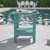 image:imageFlash Furniture Newport 2Tier Adirondack Side Table  Recycled HDPE AllWeather Materials  IndoorOutdoor  WhiteBlue