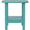 image:imageFlash Furniture Newport 2Tier Adirondack Side Table  Recycled HDPE AllWeather Materials  IndoorOutdoor  WhiteBlue