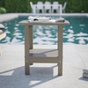 image:imageFlash Furniture Newport 2Tier Adirondack Side Table  Recycled HDPE AllWeather Materials  IndoorOutdoor  WhiteBrown