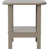 image:imageFlash Furniture Newport 2Tier Adirondack Side Table  Recycled HDPE AllWeather Materials  IndoorOutdoor  WhiteBrown