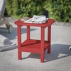 image:imageFlash Furniture Newport 2Tier Adirondack Side Table  Recycled HDPE AllWeather Materials  IndoorOutdoor  WhiteRed
