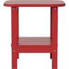 image:imageFlash Furniture Newport 2Tier Adirondack Side Table  Recycled HDPE AllWeather Materials  IndoorOutdoor  WhiteRed