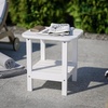 image:imageFlash Furniture Newport 2Tier Adirondack Side Table  Recycled HDPE AllWeather Materials  IndoorOutdoor  WhiteWhite