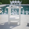 image:imageFlash Furniture Newport 2Tier Adirondack Side Table  Recycled HDPE AllWeather Materials  IndoorOutdoor  WhiteWhite