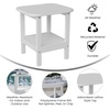 image:imageFlash Furniture Newport 2Tier Adirondack Side Table  Recycled HDPE AllWeather Materials  IndoorOutdoor  WhiteWhite