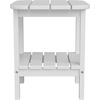 image:imageFlash Furniture Newport 2Tier Adirondack Side Table  Recycled HDPE AllWeather Materials  IndoorOutdoor  WhiteWhite