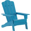 image:imageFlash Furniture Newport Adirondack Chairs with Cup Holders Weather Resistant Poly Resin Adirondack Chairs Set of 2 RedBlue