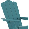 image:imageFlash Furniture Newport Adirondack Chairs with Cup Holders Weather Resistant Poly Resin Adirondack Chairs Set of 2 RedBlue