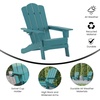 image:imageFlash Furniture Newport Adirondack Chairs with Cup Holders Weather Resistant Poly Resin Adirondack Chairs Set of 2 RedBlue