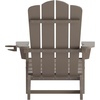 image:imageFlash Furniture Newport Adirondack Chairs with Cup Holders Weather Resistant Poly Resin Adirondack Chairs Set of 2 RedBrown
