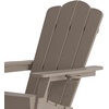 image:imageFlash Furniture Newport Adirondack Chairs with Cup Holders Weather Resistant Poly Resin Adirondack Chairs Set of 2 RedBrown