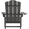 image:imageFlash Furniture Newport Adirondack Chairs with Cup Holders Weather Resistant Poly Resin Adirondack Chairs Set of 2 RedGrey