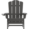 image:imageFlash Furniture Newport Adirondack Chairs with Cup Holders Weather Resistant Poly Resin Adirondack Chairs Set of 2 RedGrey