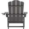 image:imageFlash Furniture Newport Adirondack Chairs with Cup Holders Weather Resistant Poly Resin Adirondack Chairs Set of 2 RedGrey