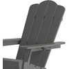 image:imageFlash Furniture Newport Adirondack Chairs with Cup Holders Weather Resistant Poly Resin Adirondack Chairs Set of 2 RedGrey