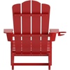 image:imageFlash Furniture Newport Adirondack Chairs with Cup Holders Weather Resistant Poly Resin Adirondack Chairs Set of 2 RedRed