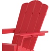 image:imageFlash Furniture Newport Adirondack Chairs with Cup Holders Weather Resistant Poly Resin Adirondack Chairs Set of 2 RedRed