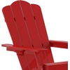 image:imageFlash Furniture Newport Adirondack Chairs with Cup Holders Weather Resistant Poly Resin Adirondack Chairs Set of 2 RedRed
