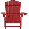 image:imageFlash Furniture Newport Adirondack Chairs with Cup Holders Weather Resistant Poly Resin Adirondack Chairs Set of 2 RedRed