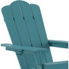 image:imageFlash Furniture Newport Adirondack Rocking Chair with Cup Holder Weather Resistant Poly Resin Adirondack Rocking Chair BrownBlue