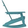image:imageFlash Furniture Newport Adirondack Rocking Chair with Cup Holder Weather Resistant Poly Resin Adirondack Rocking Chair BrownBlue