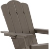 image:imageFlash Furniture Newport Adirondack Rocking Chair with Cup Holder Weather Resistant Poly Resin Adirondack Rocking Chair BrownBrown