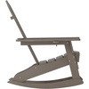 image:imageFlash Furniture Newport Adirondack Rocking Chair with Cup Holder Weather Resistant Poly Resin Adirondack Rocking Chair BrownBrown
