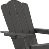 image:imageFlash Furniture Newport Adirondack Rocking Chair with Cup Holder Weather Resistant Poly Resin Adirondack Rocking Chair BrownGrey
