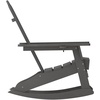 image:imageFlash Furniture Newport Adirondack Rocking Chair with Cup Holder Weather Resistant Poly Resin Adirondack Rocking Chair BrownGrey