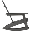 image:imageFlash Furniture Newport Adirondack Rocking Chair with Cup Holder Weather Resistant Poly Resin Adirondack Rocking Chair BrownGrey
